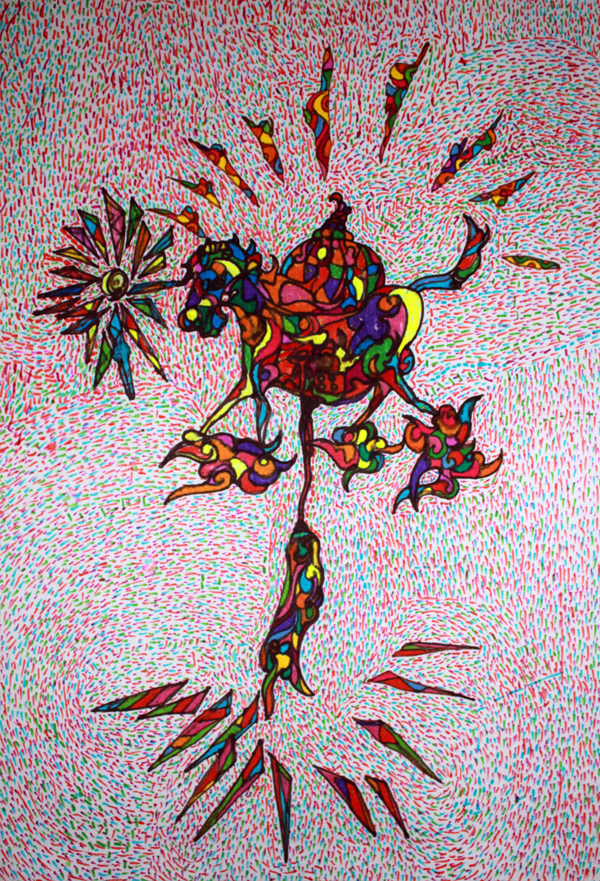 晨旭艺校简笔画班学生作品《马韵》